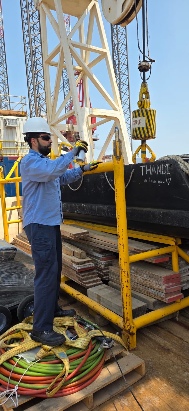EMag Crane Wire Rope NDT & Water Bag Load Testing